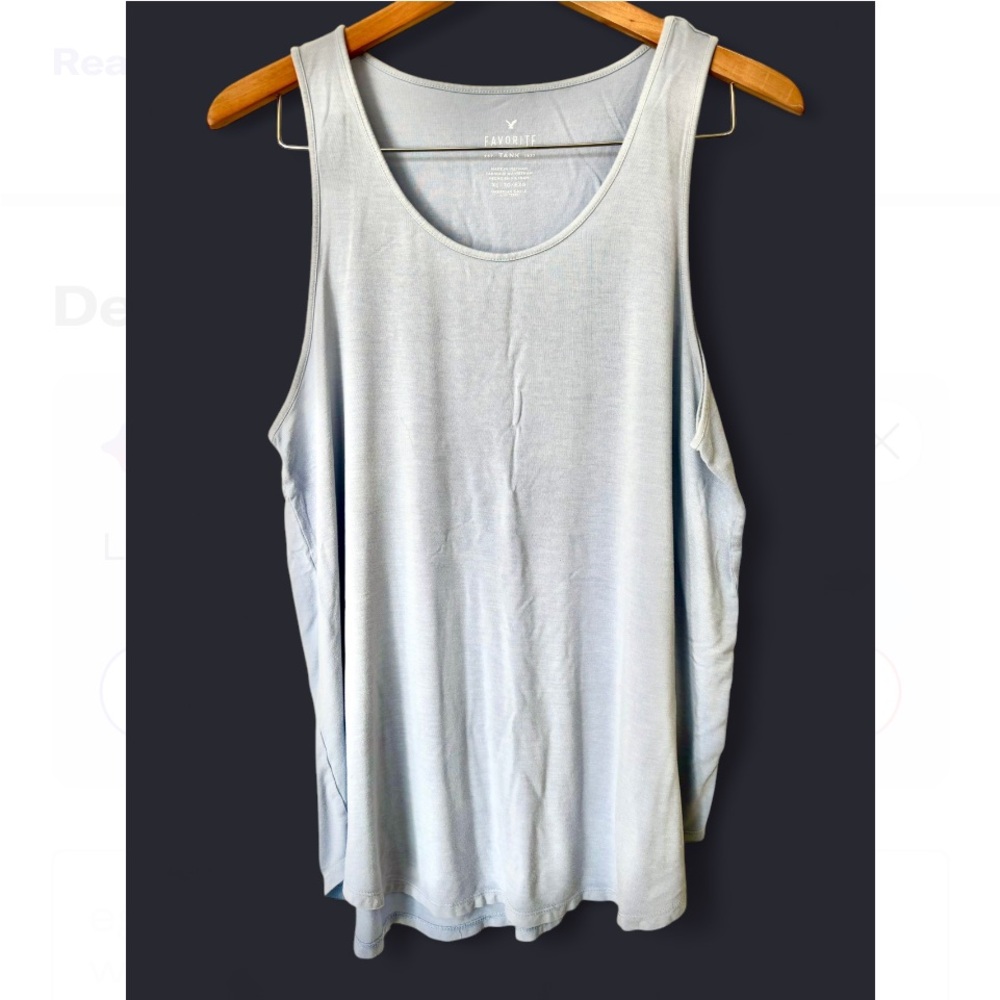 American Eagle Outfitters Light Gray Tank Top